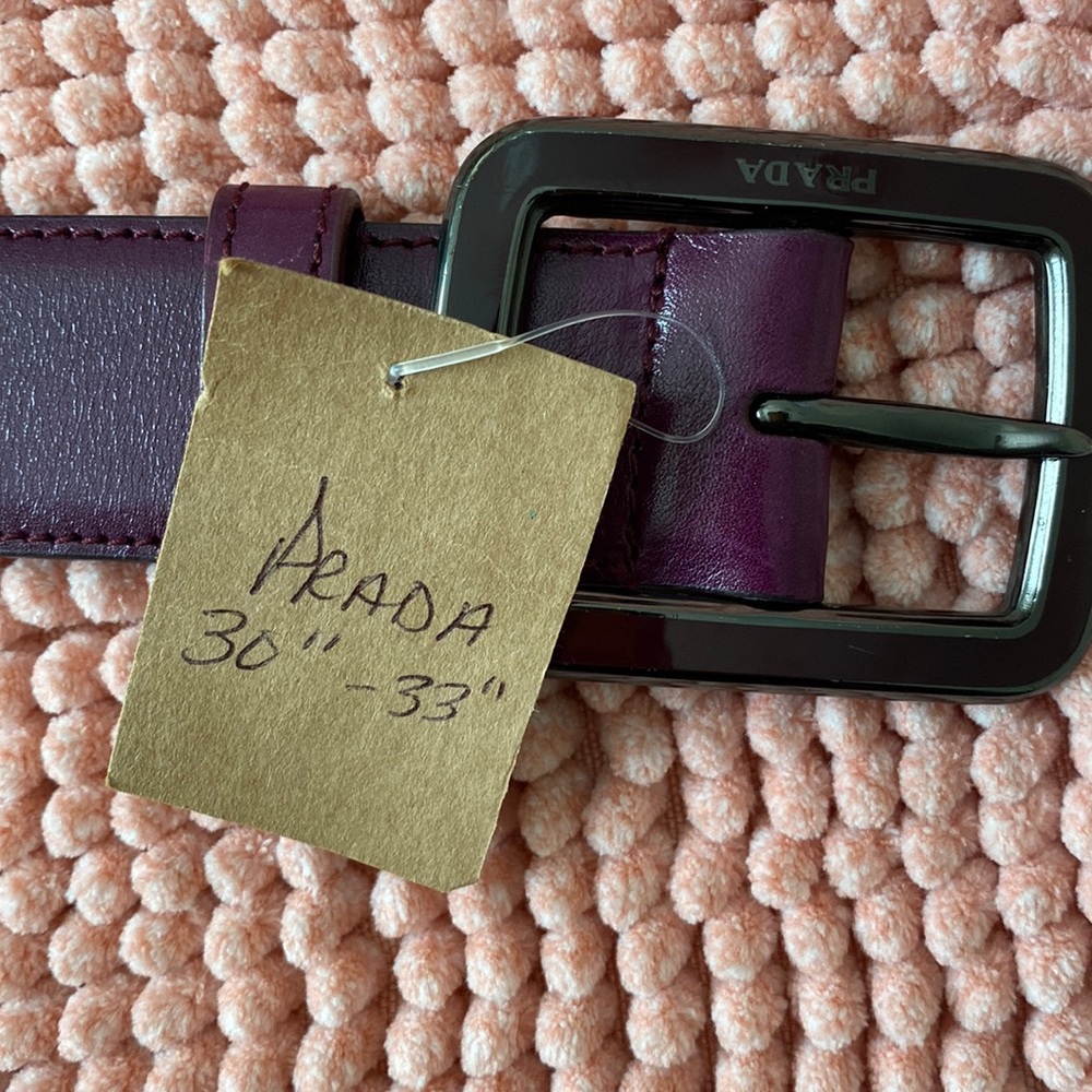 Prada berry color belt